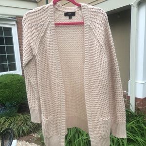 Thick Cream/ blush pink Cardigan